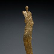 Michael WOHLFAHRT L'adorée, bronze doré, X cm
